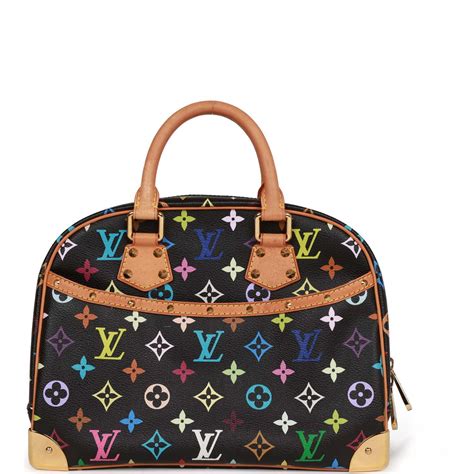 LOUIS VUITTON Monogram Multicolor Trouville Black